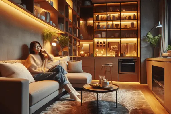 Como usar iluminação para mudar o clima do apartamento
